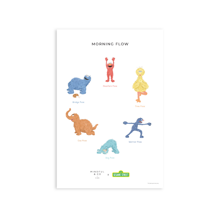 Sesame Street Yoga print