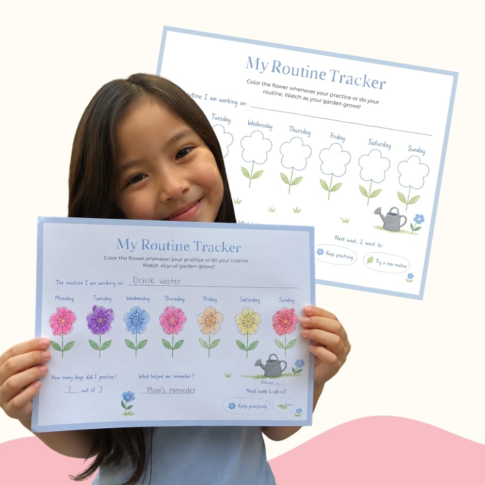 Mindful Routines Kit for Kids – Printable Routine Charts & Visual Schedule (Ages 4–10)