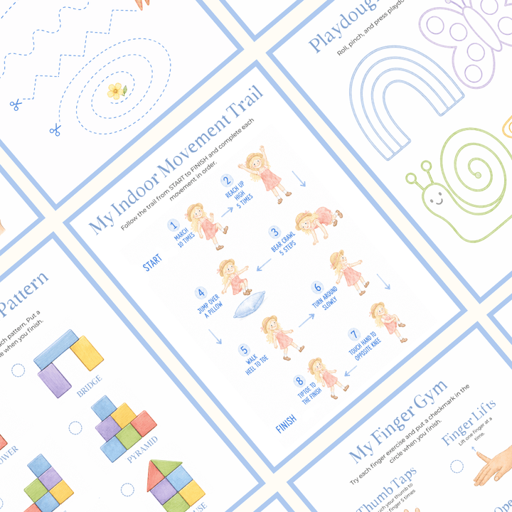 Motor Skills Kit for Kids – Printable Fine & Gross Motor Activities (Ages 4–10)