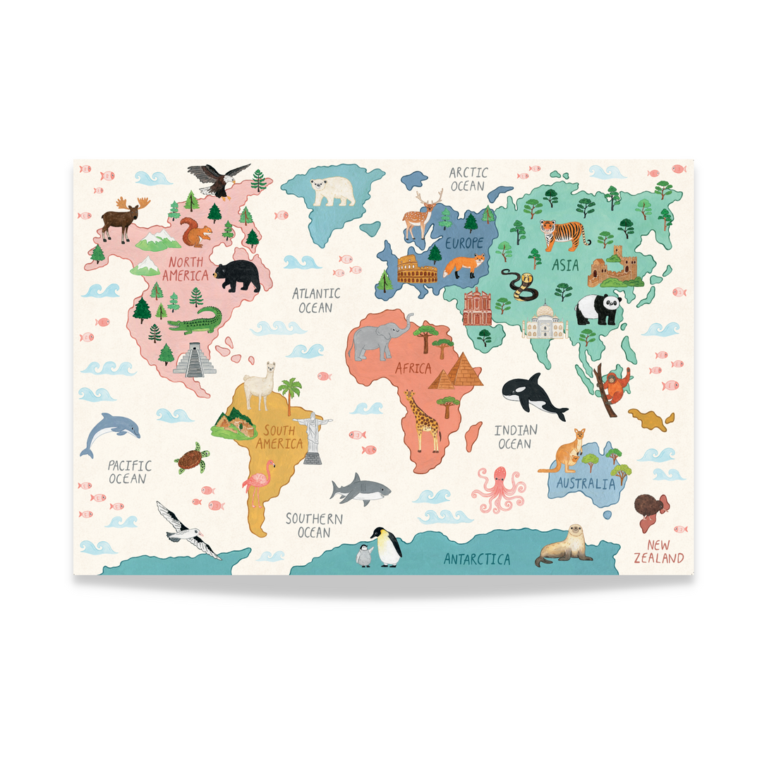 world map puzle