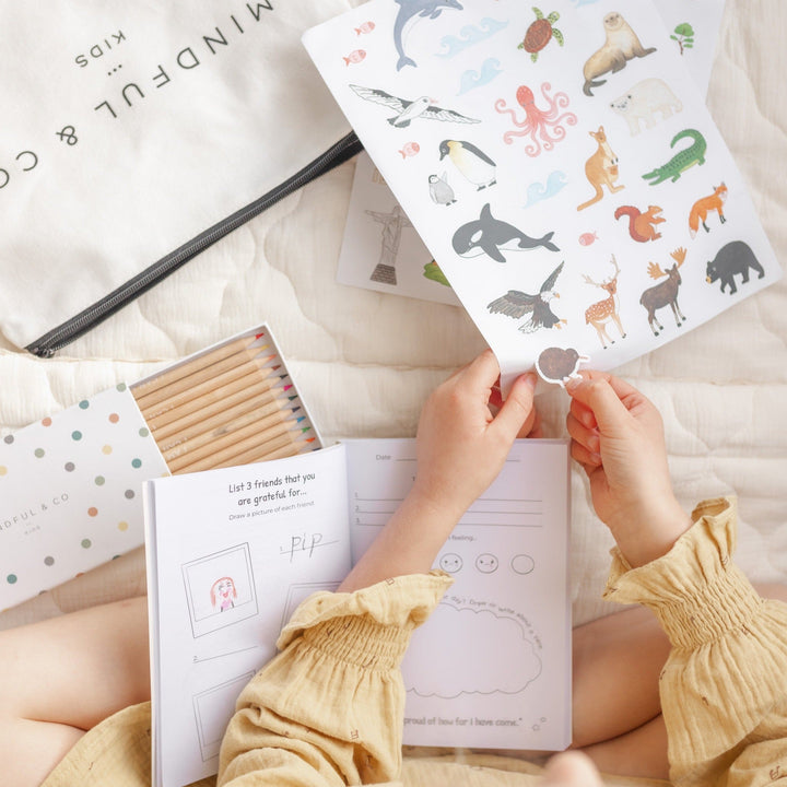 mindful & co animals stickers