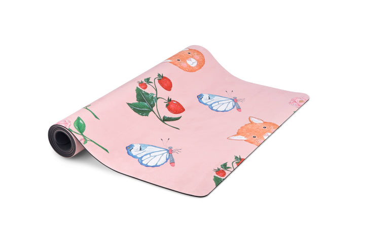 printed yoga mat for children