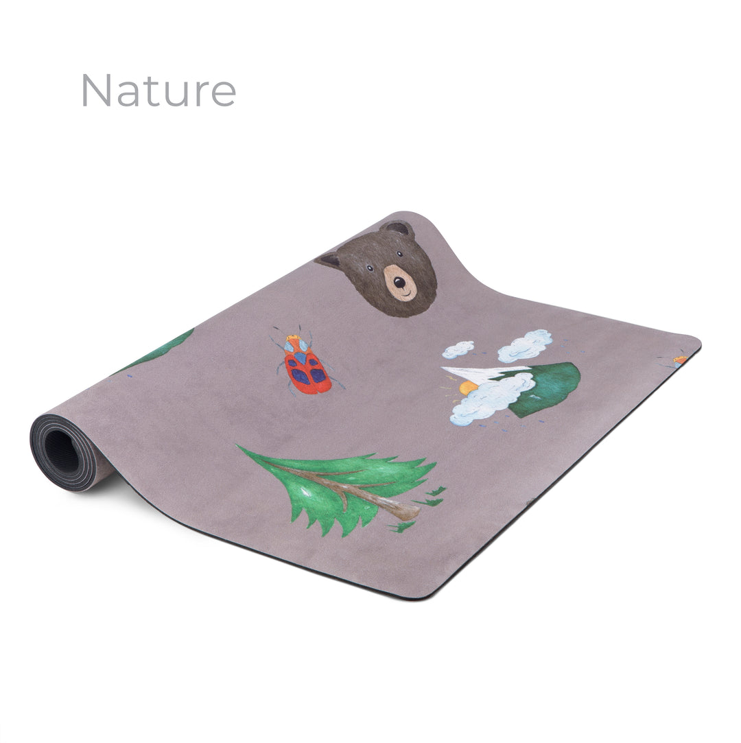 printed yoga mat for children