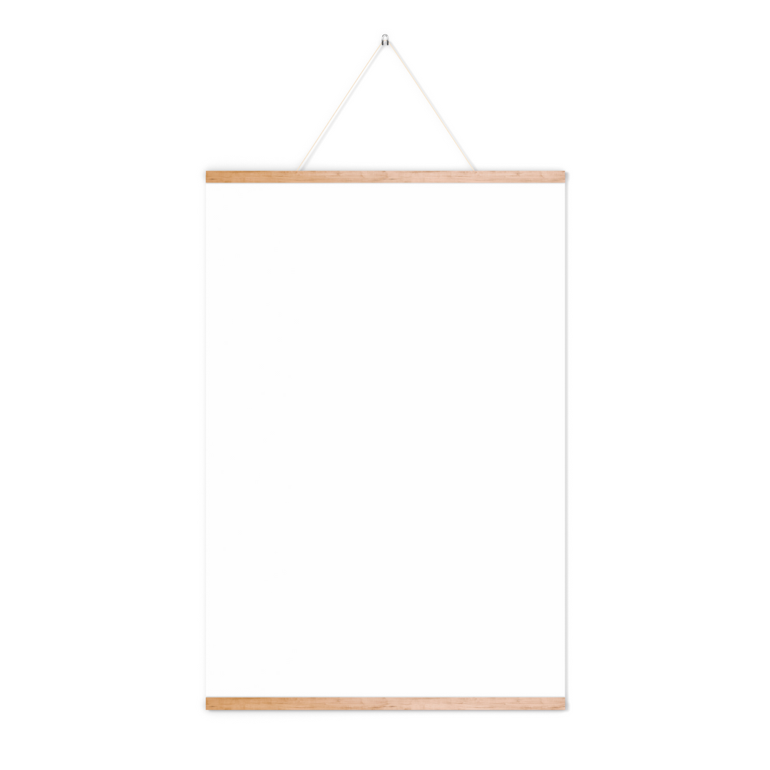 yoga poster hanger